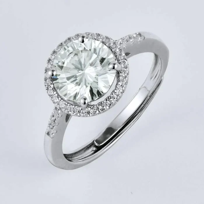 2CT Moissanite Ring in 925 Silver - Model R20202724 - Image 2