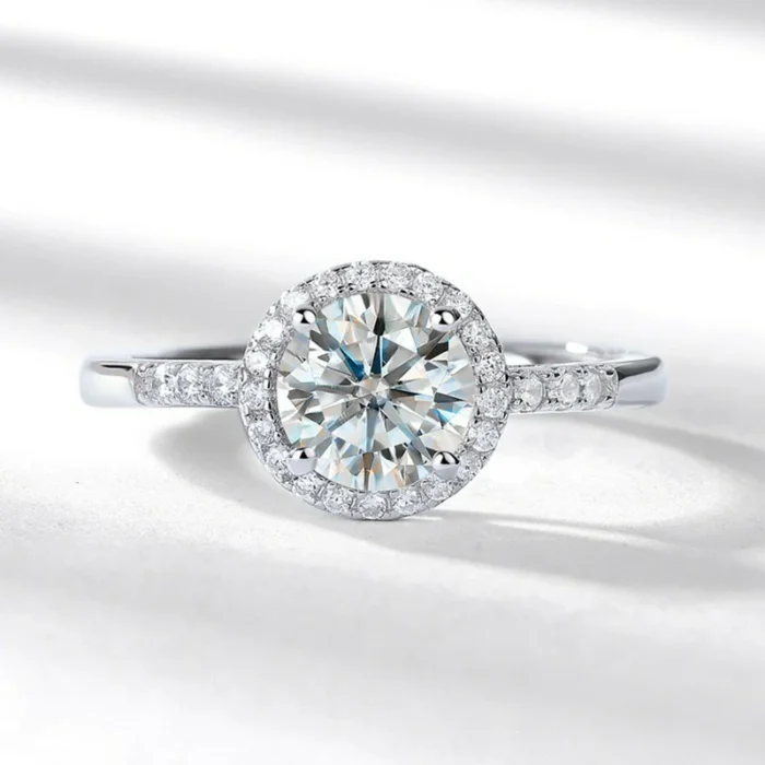 2CT Moissanite Ring in 925 Silver - Model R20202724 - Image 6