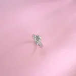2CT Moissanite Women's Ring in 925 Silver - Model R0408 - Image 4