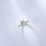 3CT Moissanite Ring in 925 Silver - Model R0760 - Image 2