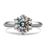 3CT Moissanite Ring in 925 Silver - Model R0762