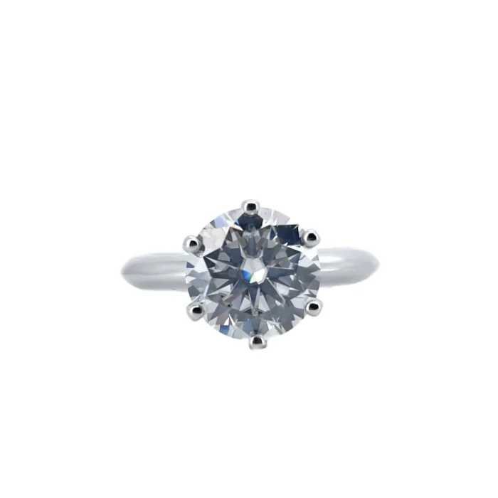 3CT Moissanite Ring in 925 Silver - Model R0762 - Image 2