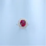 Lab-Created Ruby Ring in 925 Silver - Model A73-R2020501R - Image 6