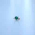 Lab-Created Emerald Ring in 925 Silver - Model A73-R2020977 - Image 5