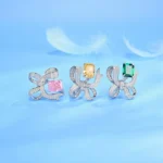 925 Silver Lab-Created Emerald Ring - Model CR02291 - Image 3