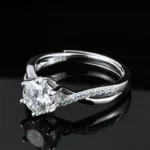 Moissanite Women's Ring in 925 Silver - Model R00403-1 - Image 4
