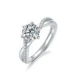 Moissanite Women's Ring in 925 Silver - Model R00403-1