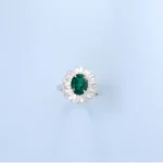 Lab-Created Emerald Ring in 925 Silver - Model R0099L - Image 5