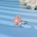 925 Silver Pink Cubic Zirconia Ring - Model R0644F - Image 2