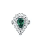 925 Silver Lab-Created Emerald Two-in-One Ring - Model RP0034