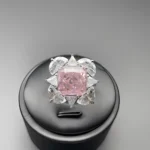 925 Silver Pink Cubic Zirconia Ring - Model RS3077C1F - Image 3