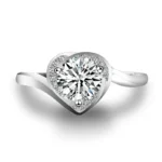 Moissanite Ring in 925 Silver - Model ZHF-R00429