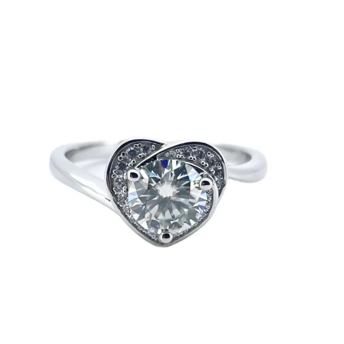 Moissanite Ring in 925 Silver - Model ZHF-R00429 - Image 2