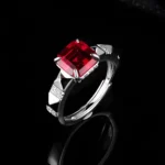 Lab-Created Ruby Ring in 925 Silver - Model ZHF-R559R - Image 2