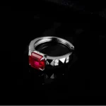 Lab-Created Ruby Ring in 925 Silver - Model ZHF-R559R - Image 3