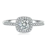 Moissanite Ring in 925 Silver - Model ZHF0117-1