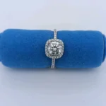 Moissanite Ring in 925 Silver - Model ZHF0117-1 - Image 2
