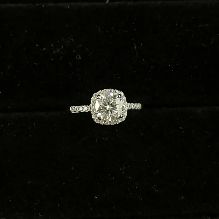 Moissanite Ring in 925 Silver - Model ZHF0117-1 - Image 4