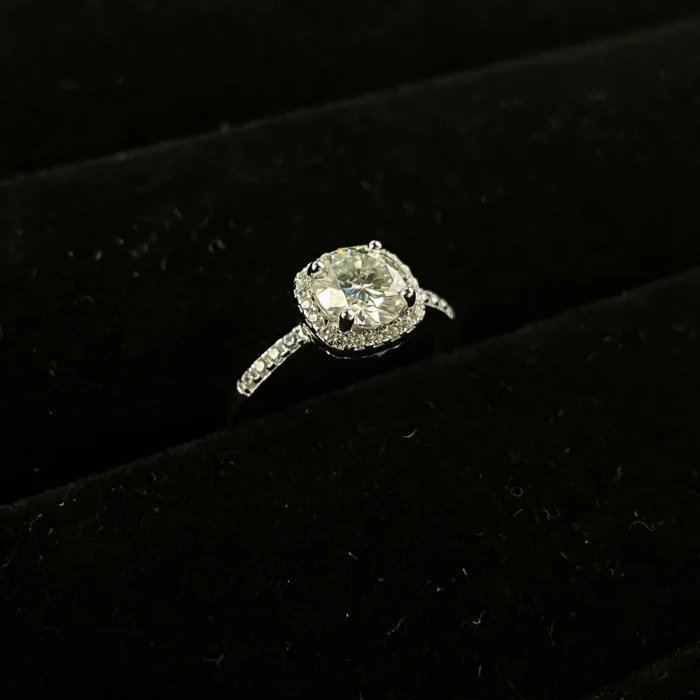 Moissanite Ring in 925 Silver - Model ZHF0117-1 - Image 3