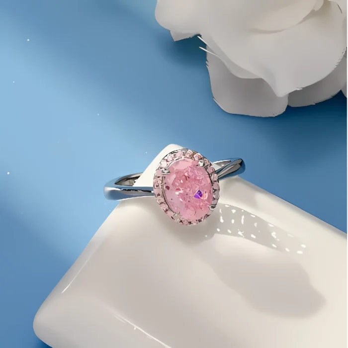 Open Cubic Zirconia Ring in 925 Silver - Model ZHFR0537F - Image 2
