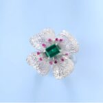 Lab-Created Emerald Ring in 925 Silver - Model 213JR0003 - Image 3