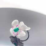 Lab-Created Emerald Ring in 925 Silver - Model 213JR0003 - Image 5