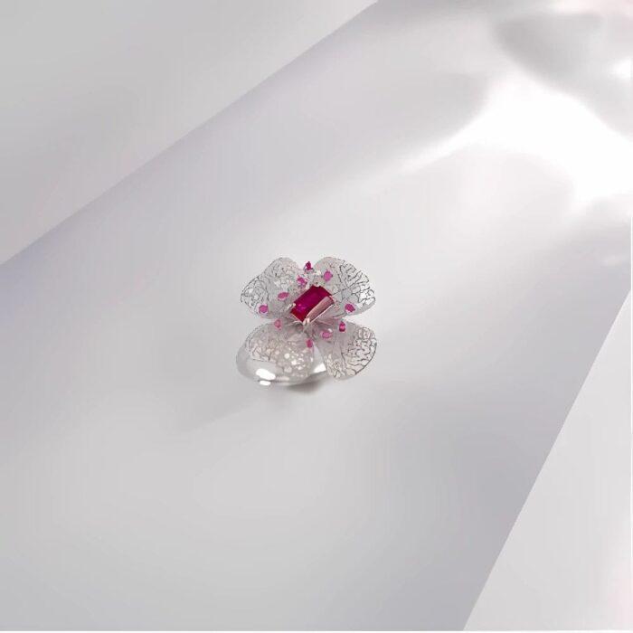 Lab-Created Ruby Ring in 925 Silver - Model 213JR0003R - Image 4