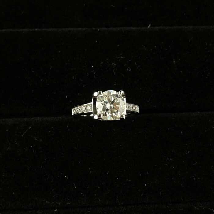 2CT Moissanite Ring in 925 Silver - Model R0796 - Image 2