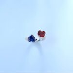 Lab-Created Red & Blue Ring in 925 Silver - Model A73-P2021323B - Image 3