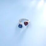 Lab-Created Red & Blue Ring in 925 Silver - Model A73-P2021323B - Image 4