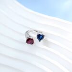 Lab-Created Red & Blue Ring in 925 Silver - Model A73-P2021323B - Image 6