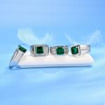 Lab-Created Emerald Men's Ring in 925 Silver - Model A73-R2020878 - Image 3