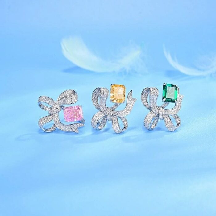 925 Silver Pink Cubic Zirconia Ring - Model CR02291F - Image 3