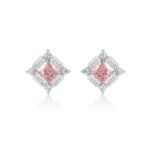 925 Silver Pink Cubic Zirconia Earrings E0643F