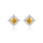925 Silver Yellow Cubic Zirconia Earrings E0643Y