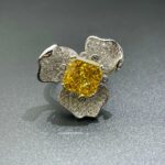 925 Silver Yellow Cubic Zirconia Ring - Model R-112Y - Image 5