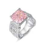 925 Silver Pink Cubic Zirconia Ring - Model R0017F