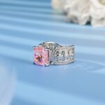 925 Silver Pink Cubic Zirconia Ring - Model R0017F - Image 2