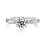 Moissanite Ring in 925 Silver - Model R00425-1 - Image 2