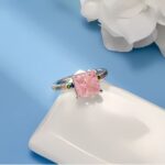 Pink Cubic Zirconia Ring in 925 Silver - Model R0070F - Image 3