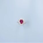 Lab-Created Ruby Ring in 925 Silver - Model R0099R - Image 2