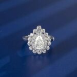 925 Silver G Color Cubic Zirconia Ring - Model R0695 - Image 3