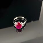 Lab-Created Ruby Ring in 925 Silver - Model R1607R - Image 2