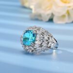 925 Silver Blue Cubic Zirconia Ring - Model RS3075C1-2 - Image 3