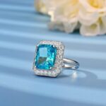 925 Silver Blue Cubic Zirconia Ring - Model RS3076C1B - Image 3