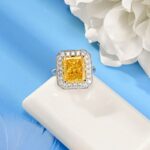 925 Silver Yellow Cubic Zirconia Ring - Model RS3076C1Y - Image 3