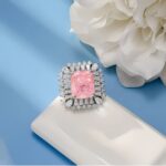 Pink Cubic Zirconia Ring in 925 Silver - Model YWR0633F - Image 2