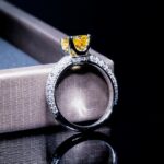 925 Silver Yellow Cubic Zirconia Ring - Model YWR0665 - Image 4