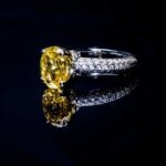 925 Silver Yellow Cubic Zirconia Ring - Model YWR0665 - Image 5