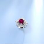 Lab-Created Ruby Ring in 925 Silver - Model ZHF-R0015R - Image 3